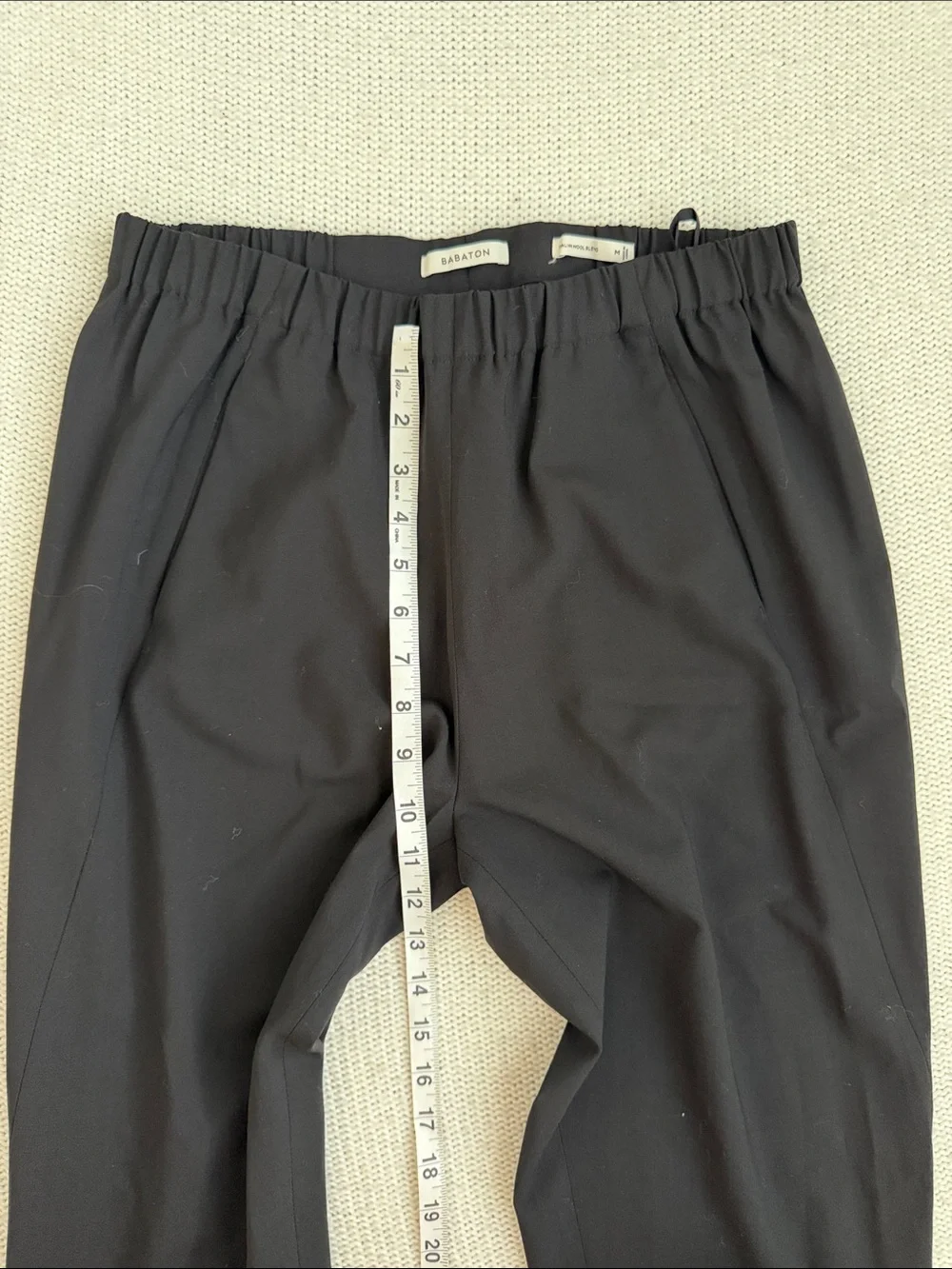 Babaton Italian Wool Blend Trouser Joggers Black Size 4